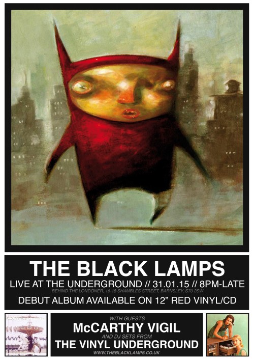 The Black Lamps Album Launch Poster
